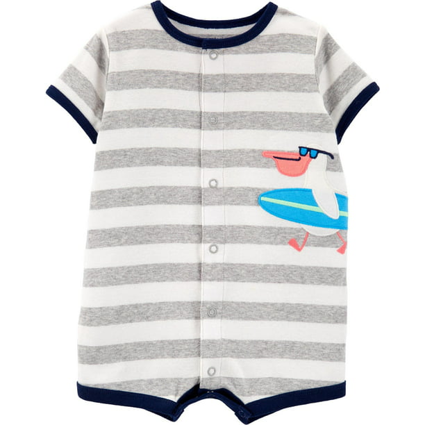Carters Baby Boys Striped Romper 